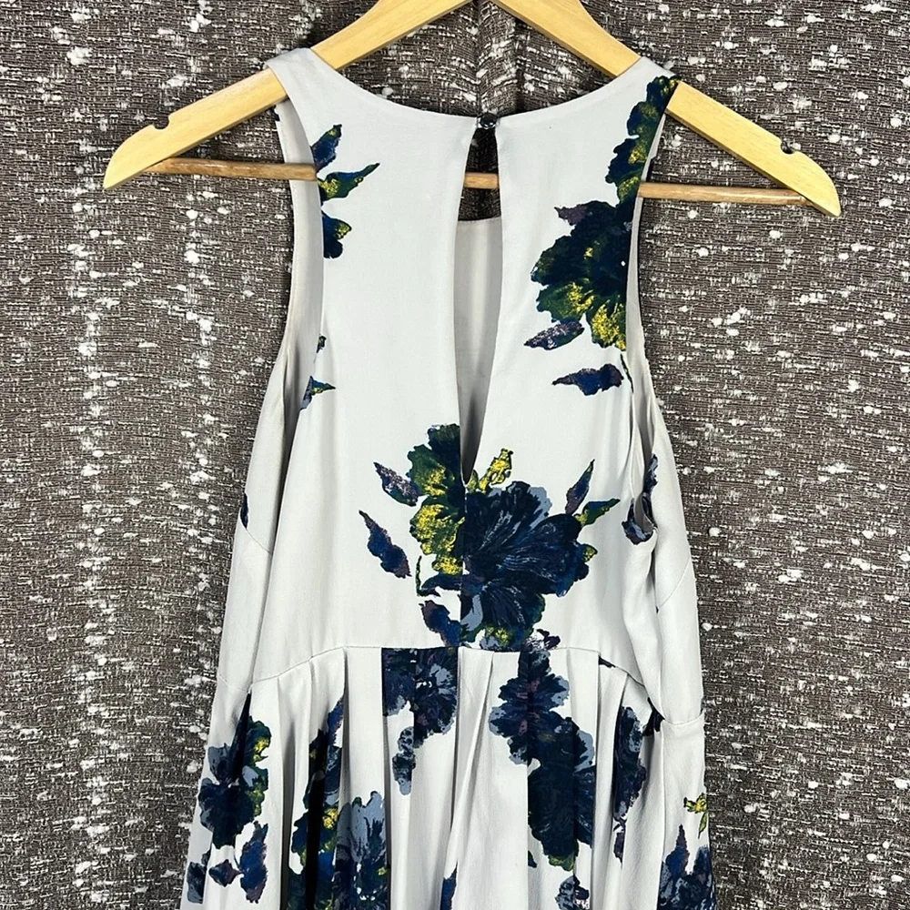 Free People OB420184 Cloud Combo Floral Flutter By Pleated‎ Mini Dress Size 4